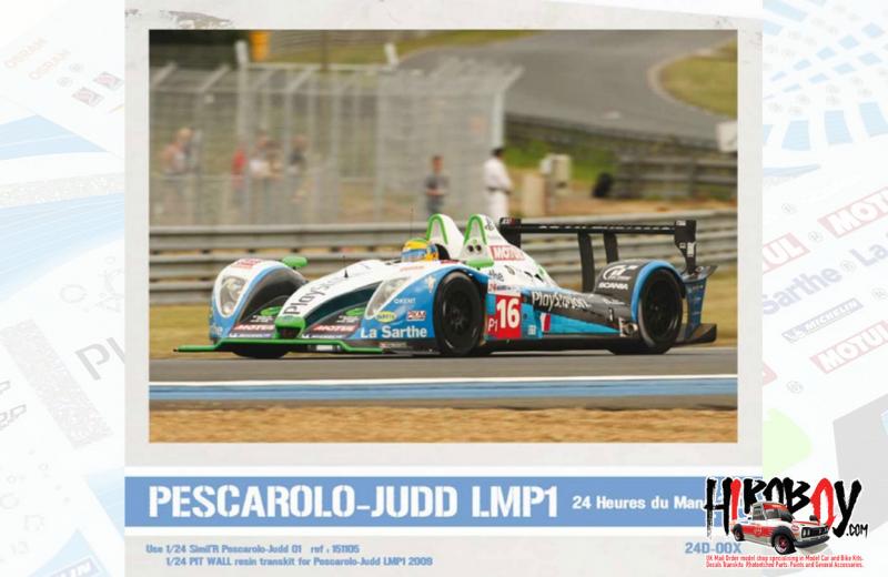Pescarolo-Judd LMP1 2009 Decals - For Simil'r Kit 151105