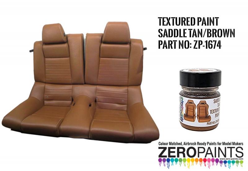 Saddle Tan/Brown Textured Paint - 30ml (Seat, Saddles & Interiors etc)
