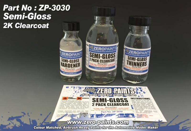 Semi-Gloss (Satin) 2 Pack Clearcoat 220ml (2K Urethane)