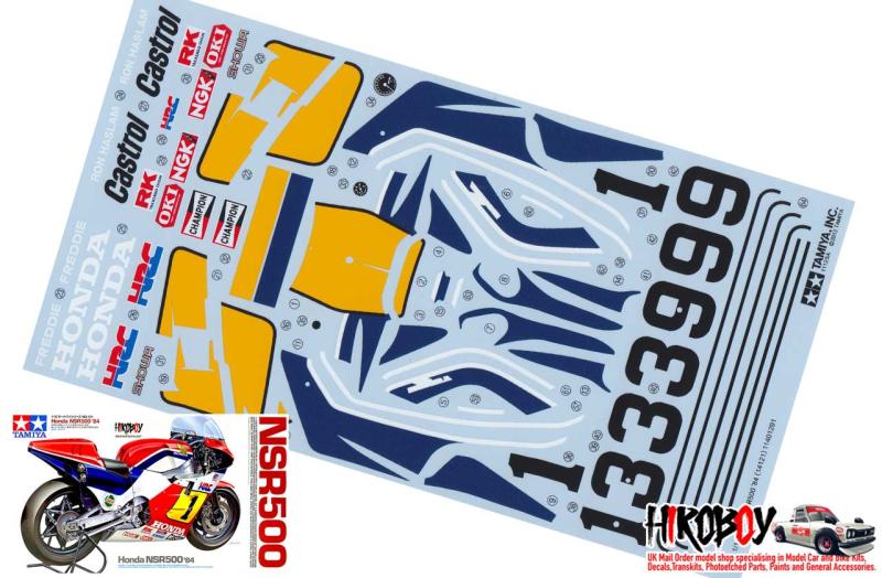 Spare Tamiya Decal A Sheet 1:12 Honda NSR500 '84 14121