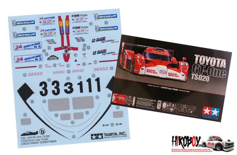 Spare Tamiya Decal Sheet B 1:24 Toyota GT-One TS020 - 24222