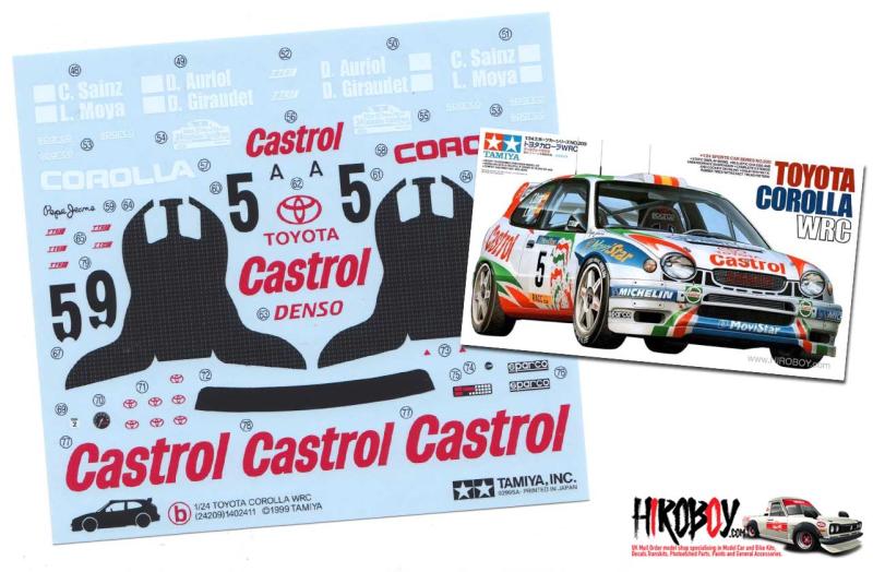 DECALS 1/32 TOYOTA COROLLA WRC – #20 – RADSTRÖM – RALLYE PORTUGAL 2000