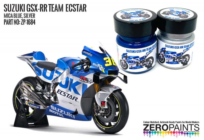 Team Suzuki ECSTAR GSX-RR Blue/Silver Paint Set 2x30ml