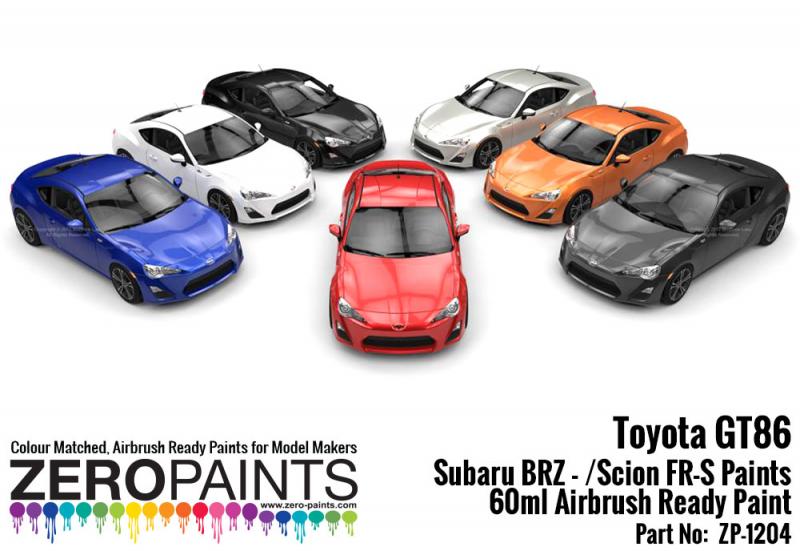 Toyota GT86/Scion FR-S/Subaru BRZ Paints 60ml