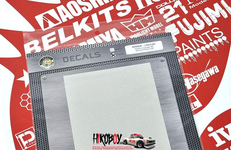 Upholstery Pattern Decals - Diamond Pattern 2 - Clear Background