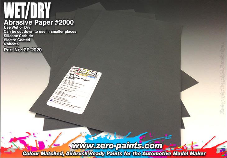 Wet and Dry Abrasive Paper #2000 - 4 off