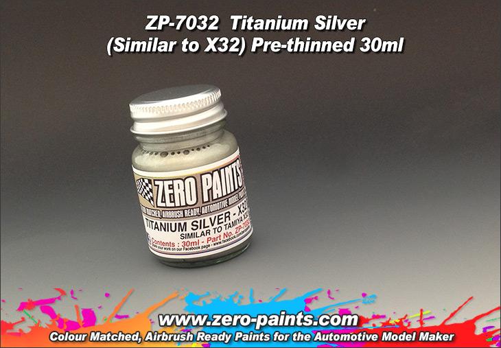 Titanium Silver Paint 30ml - Similar to Tamiya X32
