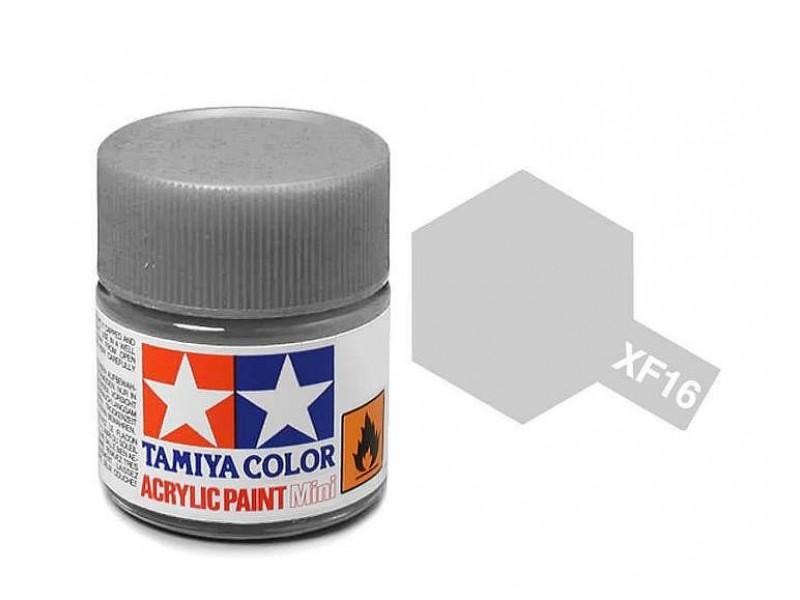 Tamiya Acrylic Mini XF-16 Flat Aluminum  - 10ml Jar
