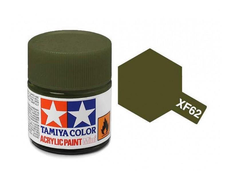 Tamiya Acrylic Mini XF-62 Olive Drab - 10ml Jar