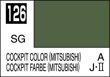 2 C23 Gunze Sangyo MR HOBBY Mr Color Semi RAF Dark Green 