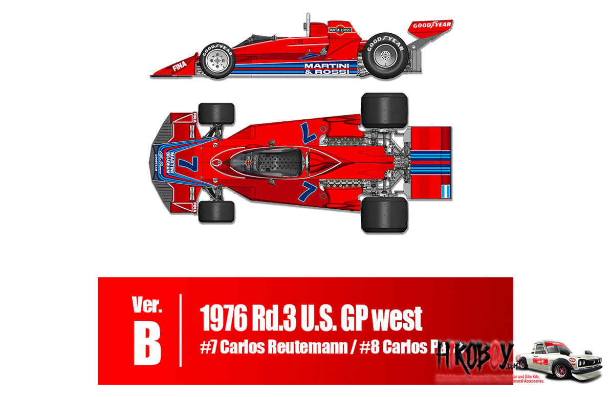 1:12 Brabham BT45 Ver B 1976 Rd.3 U.S.GP West #7 Carlos Reutemann