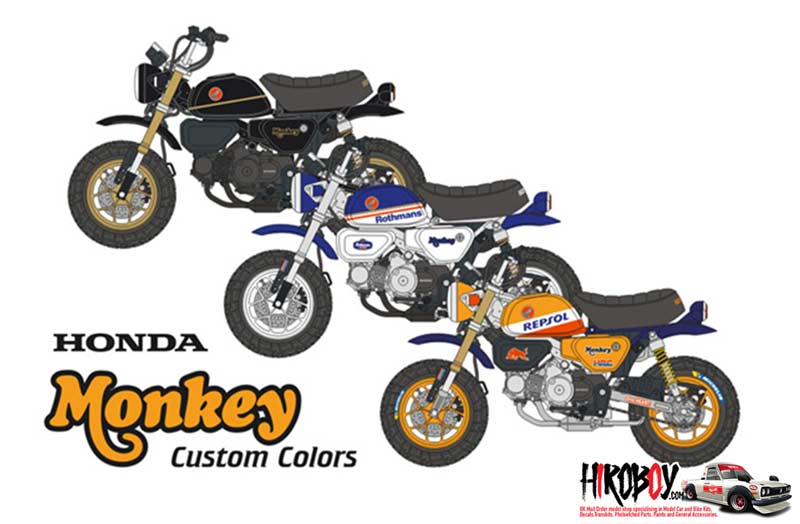 1 12 Honda Monkey 125 Custom Decals Bs 12018 Blue Stuff