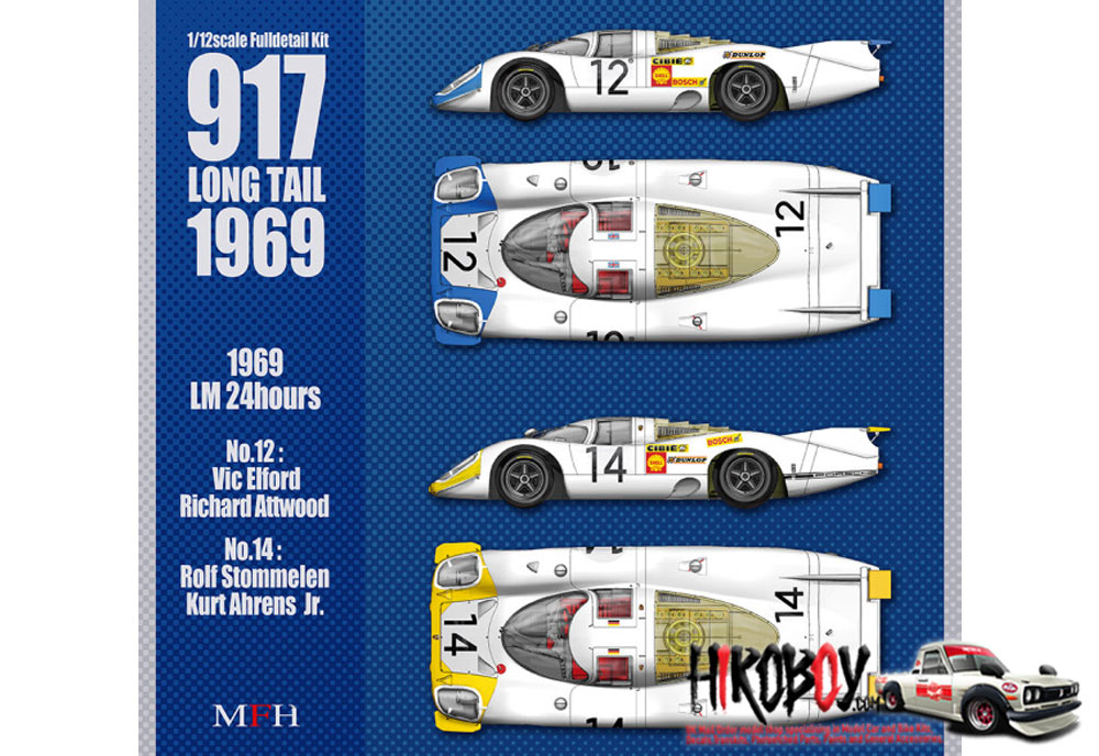 1:12 Porsche 917 Long Tail '69 | MFH K866 | Model Factory Hiro