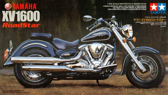 14044 NEW Scale 1:12 Tamiya Yamaha XV1000 Virago Motorcycle Model Set 