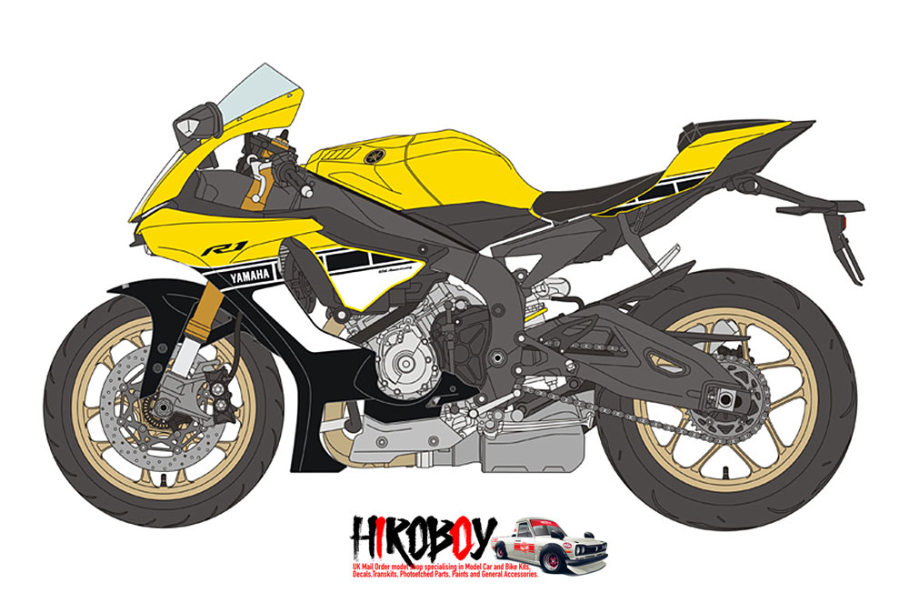 BS12-015 DECALS 1/12 YAMAHA YZF-R1 60th ANNIVERSAIRE 