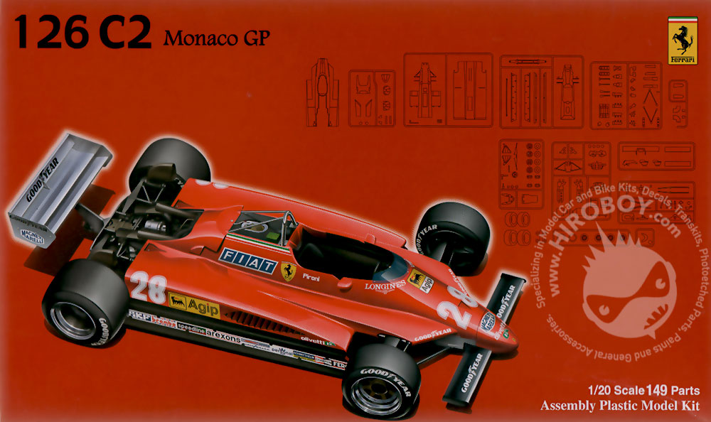 1:20 Ferrari 126C2 Monaco GP 1982 (GP6) | FUJ-090429 | Fujimi