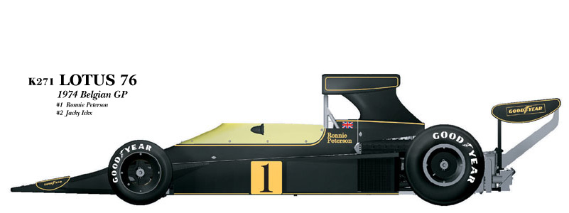 1:20 Lotus 76 Belgian GP Full detail Multi-Media Model Kit | MFH
