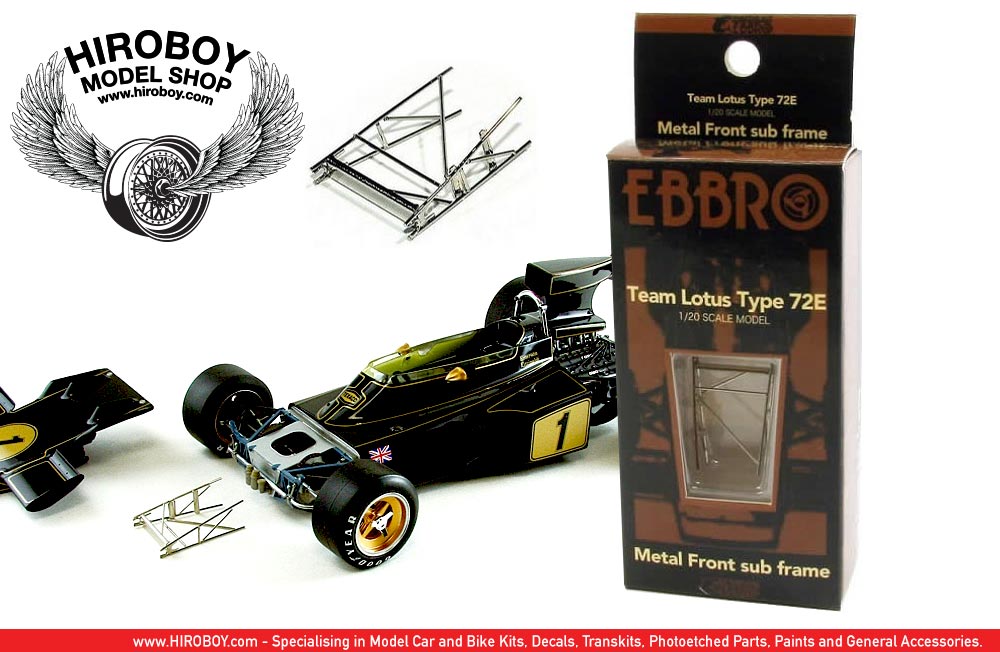 エブロ 1/20 チーム ロータス タイプ72E 1973+メタルサブフレーム Amazon | エブロ 1/20 チーム ロータス タイプ 72E 1973 フロント