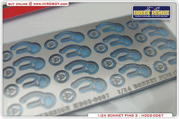 1:24 Bonnet Pins Type 2 | HD02-0067 | Hobby Design