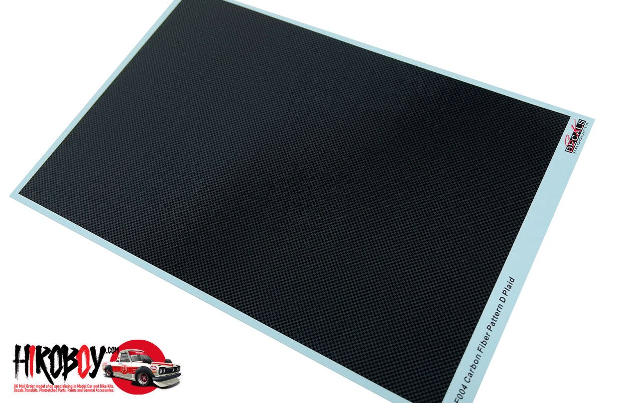 124 Carbon Fiber Decal Pattern D Plain SKCF004 S.K. Decals