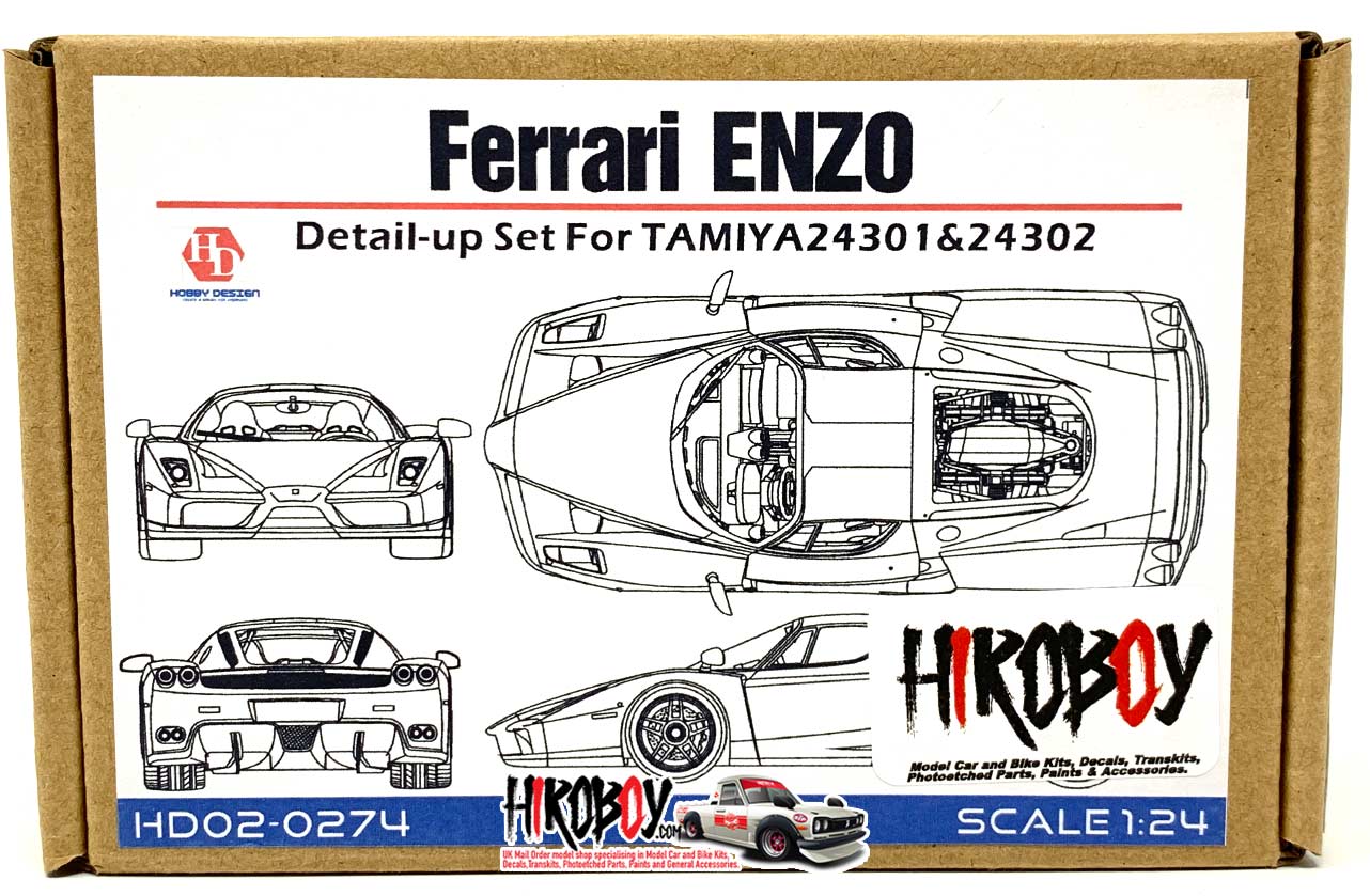 Decals+Film-Backed PE T2M 1/12 ENZO Detail set for Tamiya 