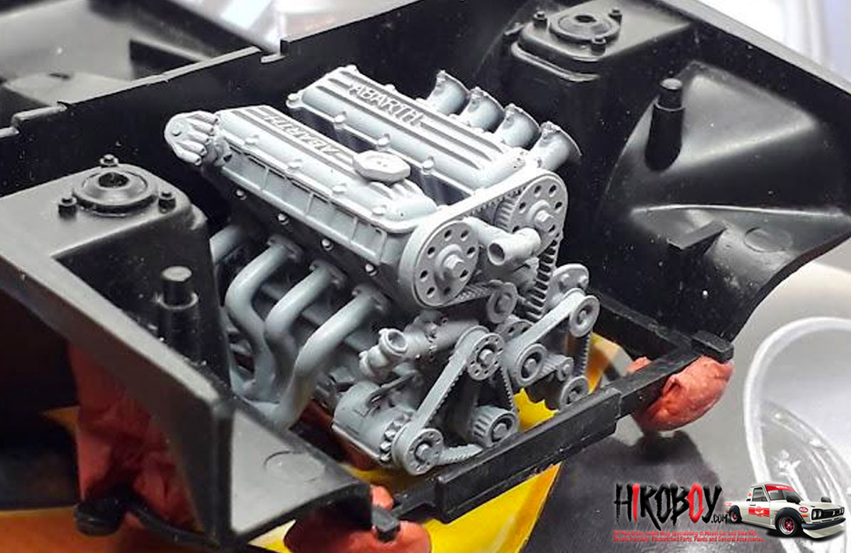 1:24 Fiat Abarth 131 Engine Transkit (Italeri, Revell) | 131ITA124 |  GPmodeling