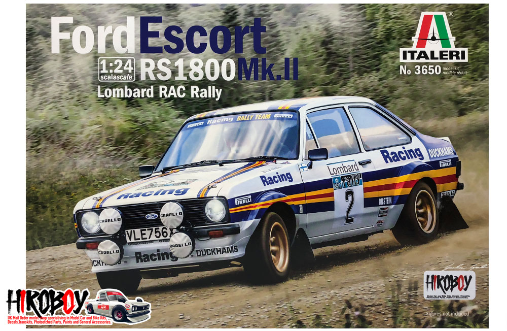Italeri 3650 1/24 Scale Model Rally Car Kit Ford Escort RS1800 WRC '81 A.Vatanen 