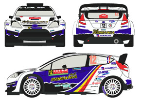 DECALS 1/43 REF 2085 Fiesta R5 VOSSEN RALLYE MONTE CARLO 2020 WRC 