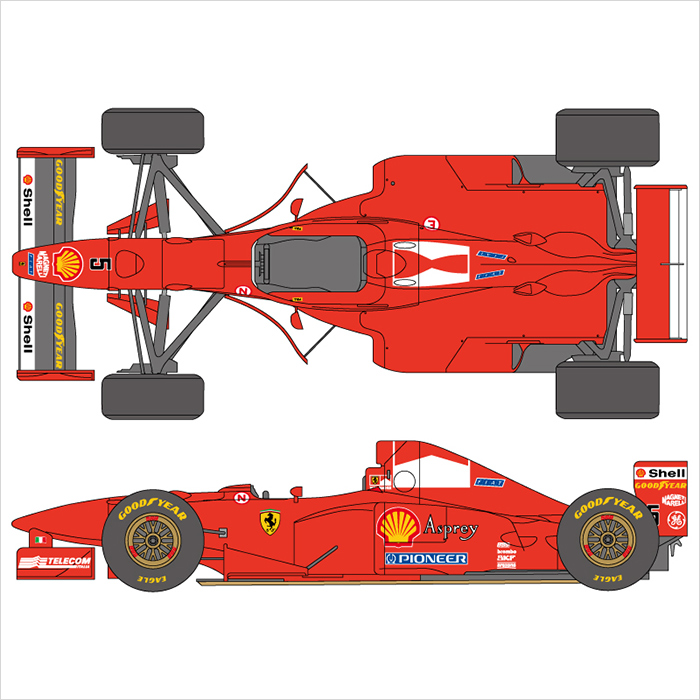 Museum Collection 1/20 Ferrari F310B Tabaco Decal