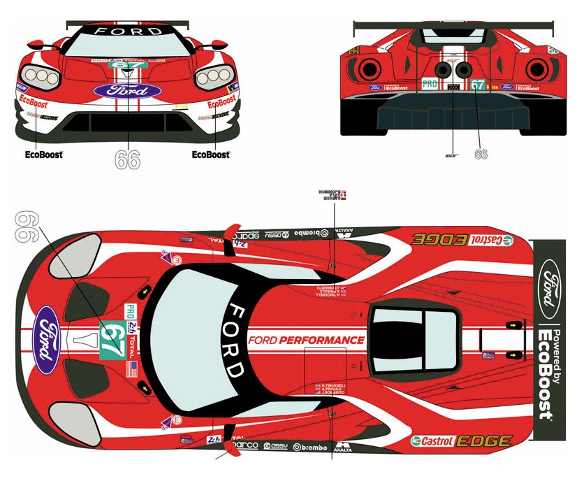 Le Mans 24 h Classic 2019 frauduleux sponsor Logos grand stickers decals