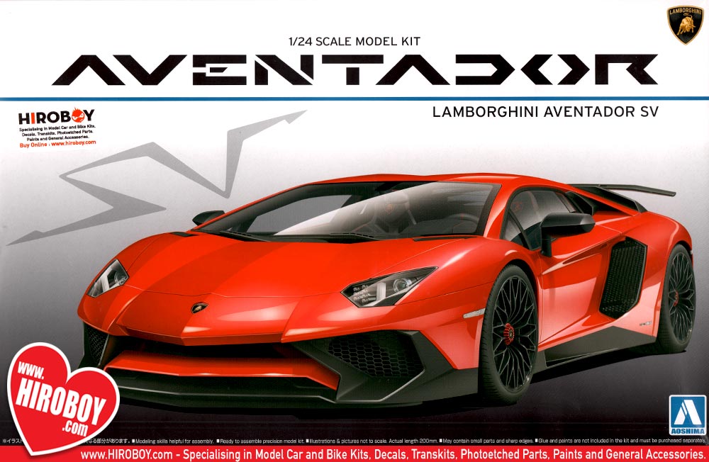 1:24 Lamborghini Aventador SV LP 750-4 Model Kit | AOS ...