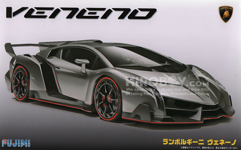 1:24 Lamborghini Veneno Model Kit c/w Engine Detail | FUJ ...