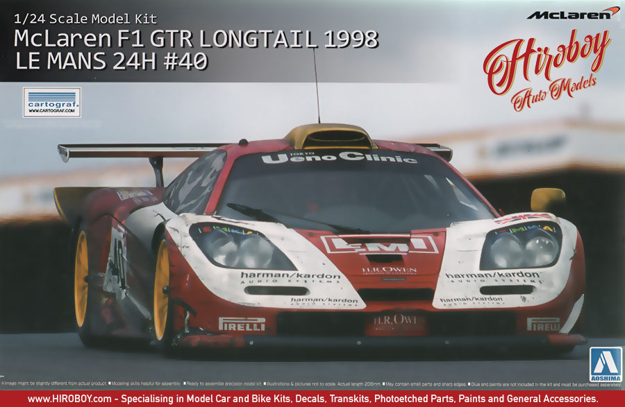 1 24 Mclaren F1 Gtr Long Tail Le Mans 1998 40 Emi Aos