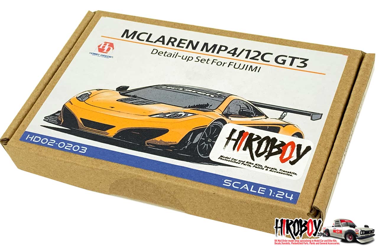 Hobby Design 1/24 McLaren MP4-12C GT3 Cab Resin Detail-up Set for Fujimi kit 
