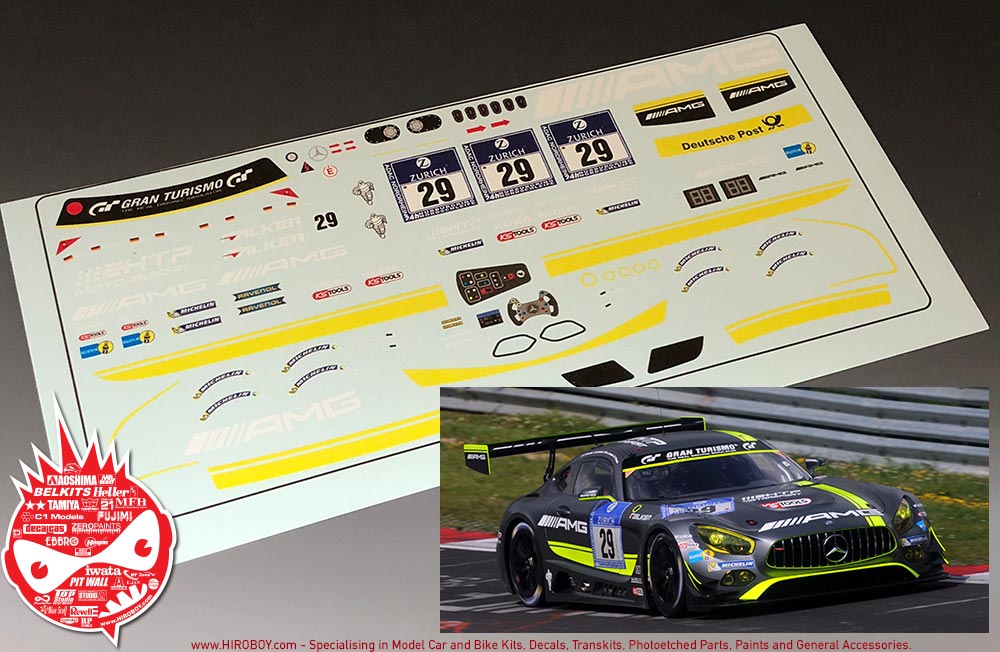 Échelle 1/5 Contrôle Radio Mercedes HTP Motorsport conçu Decal Sticker Set 