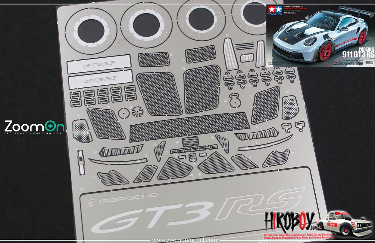 1/24 シボレー アストロ ゼノン パイソン ボディスタイリングキット 1:24 Porsche 911 GT3 RS (992) Detail up set - 24370 | ZP001 | ZoomOn
