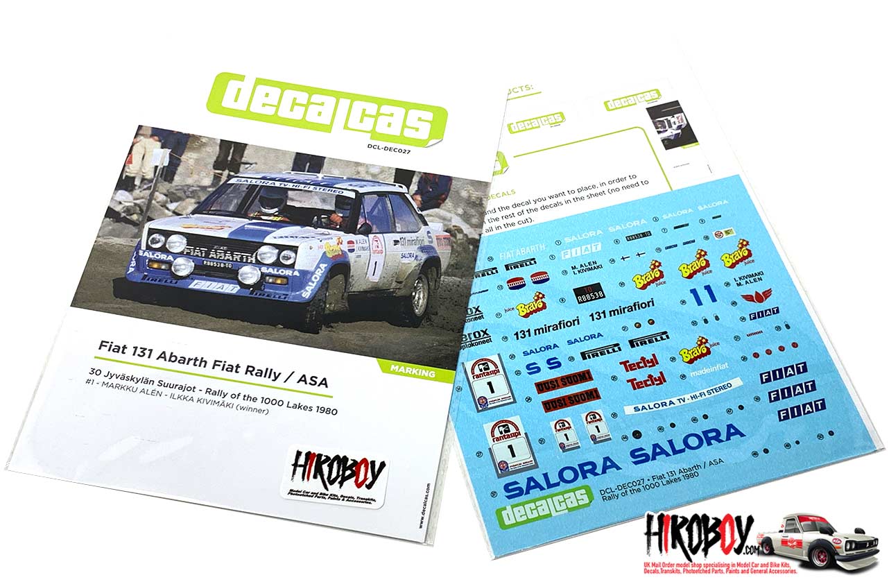 1:24 Fiat 131 Abarth Fiat Rally / ASA - 1000 Lakes Finland