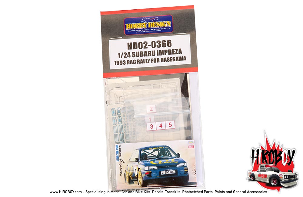 Hobby Design 1/24 Impreza 1993 Rac Rally for Hasegawa kits 