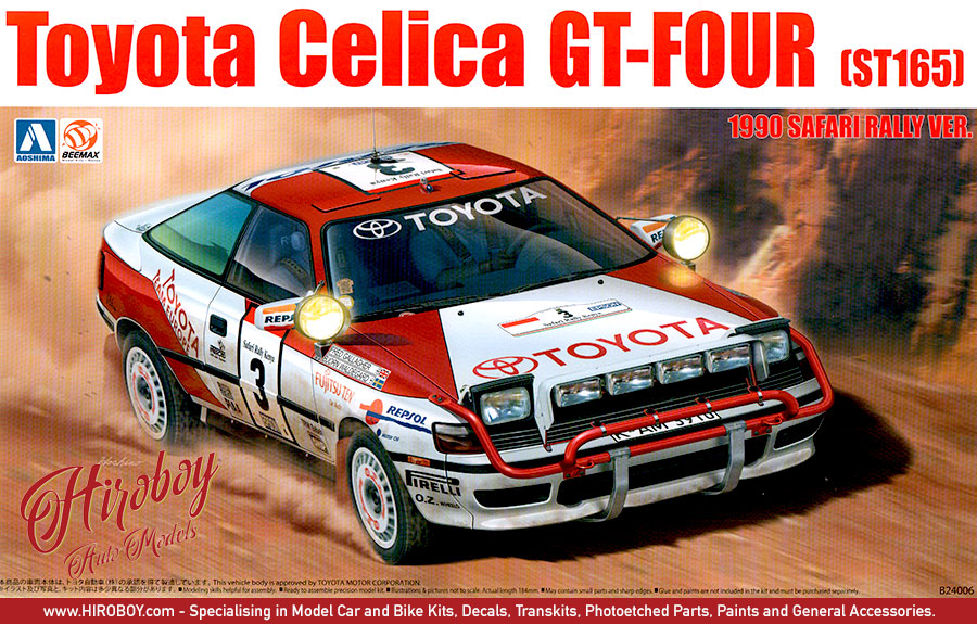 1:24 Toyota Celica GT-Four (ST165) 1990 Safari Rally | AOS-097885/B24006 |  Beemax / NUNU