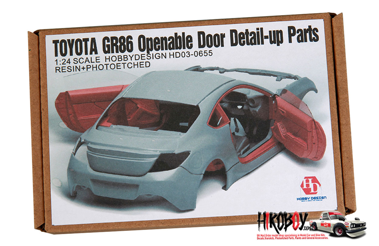 1:24 Toyota GR 86 Opening Door Detail Set (PE+Resin) Tamiya 24361  HD02-0655 Hobby Design