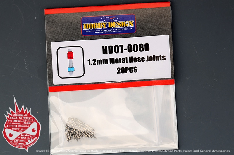 Hobby Design 1.2mm Metal Hose Joints 20pcs 