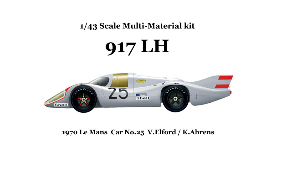 1:43 Porsche 917 LH '70 ver.A No.25 | MFH K344 | Model Factory Hiro
