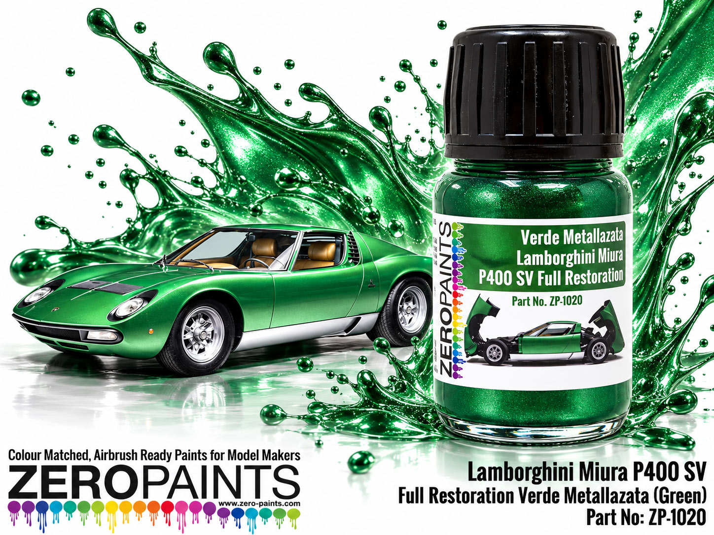 Lamborghini Miura P400 SV Full Restoration Verde Metallazata