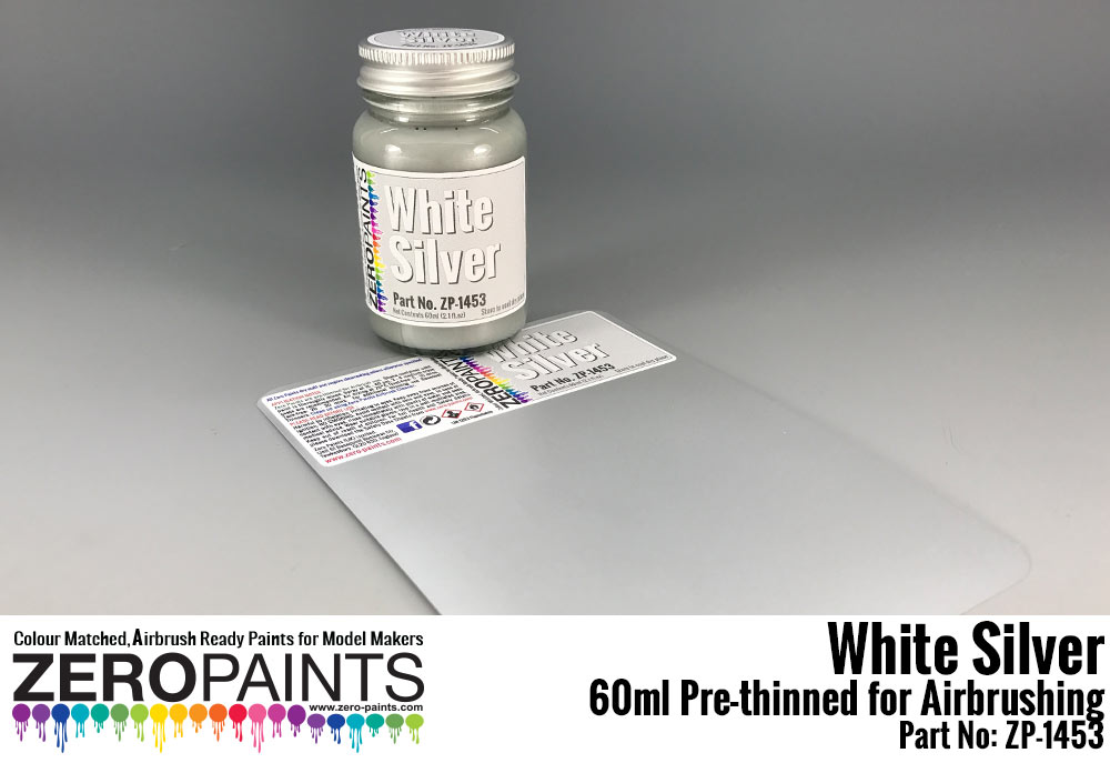 White Silver Paint 60ml ZP1453 Zero Paints