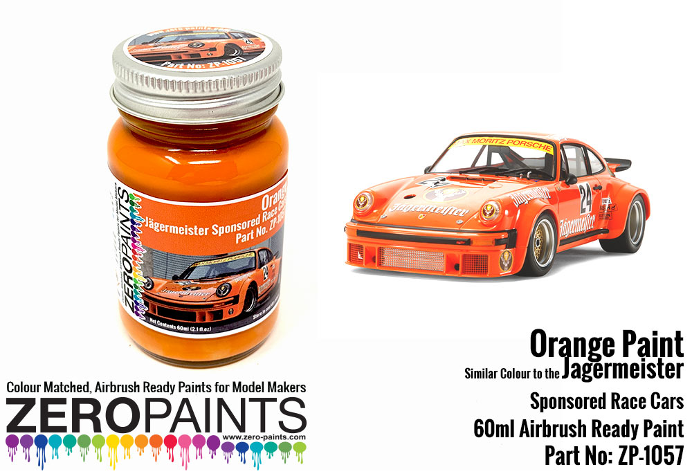Orange Paint Similar Colour to the Jagermeister Sponsored