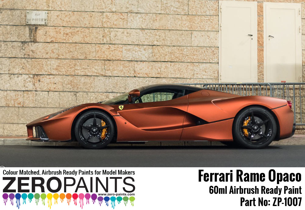 Rame Opaco Ferrari Laferrari Paint 60ml Zp 1007 Zero Paints - Ferrari Colors Paints