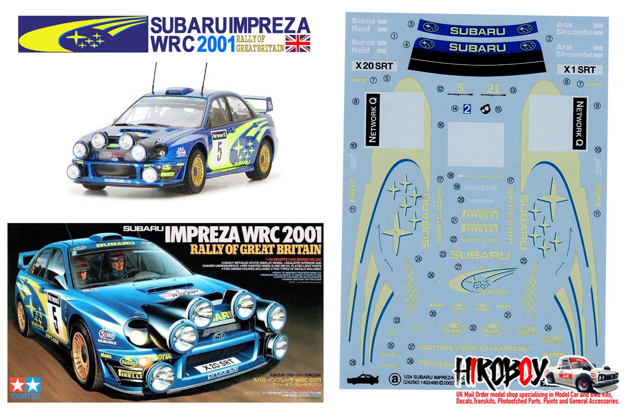 KYOSHO 39211-1 Stickers SUBARU Impreza WRC 2002 