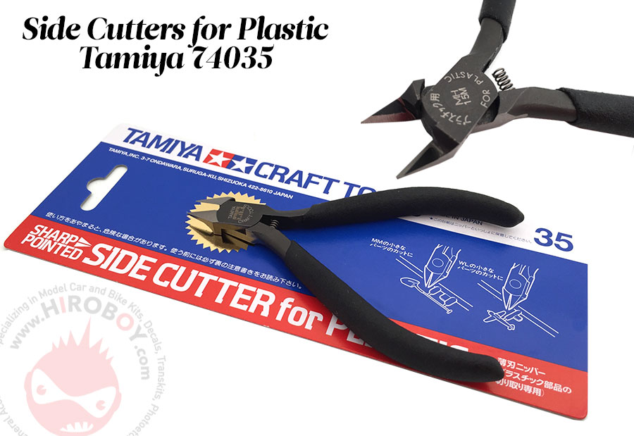 TAMIYA Craft Tools No 035 SHARP POINTED SIDE CUTTER for Plastic 74035 NEW Japan 