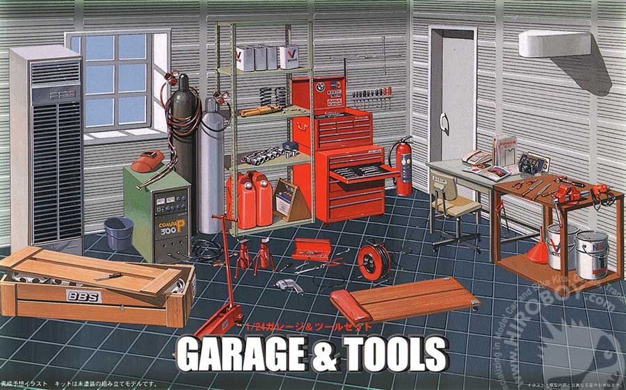 Fujimi GT-2 Garage & Tool Series tool 1/24 Model Kit F/S w/Tracking# Japan New 